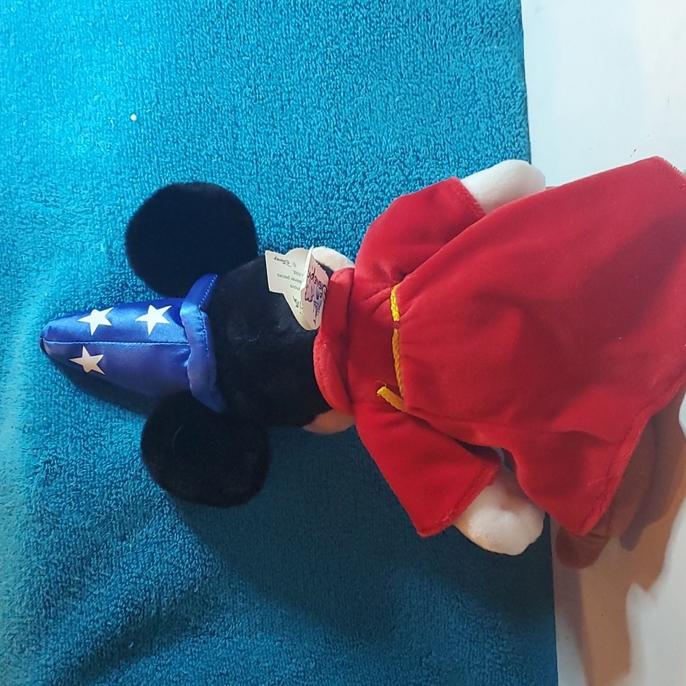 Mickey Mouse Plush, Authentic Disneyland Resort Mickey Sorcerer Plush 12" - Picture 6 of 10
